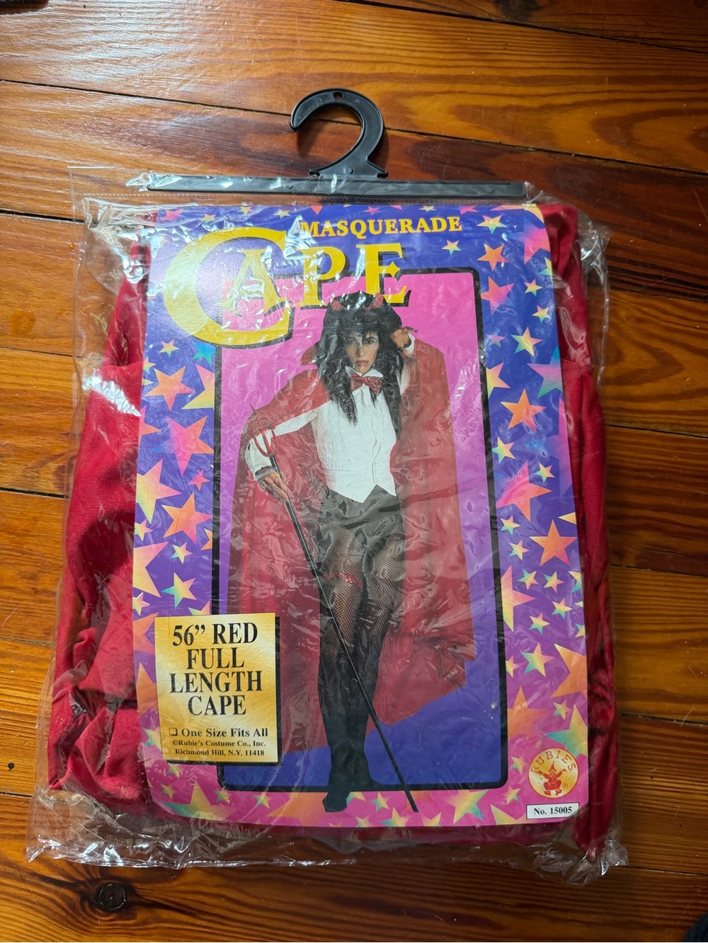 NWT adult halloween party red masquerade devil horror full length cape costume